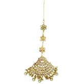 Pearl Elegance : Earrings + Bindi Set - Mojood